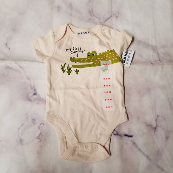Old Navy My First Chomper Bodysuit 3-6M - Picture 1 of 1